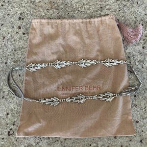 Jennifer Behr Diamond Leaves Swarovski Headwrap